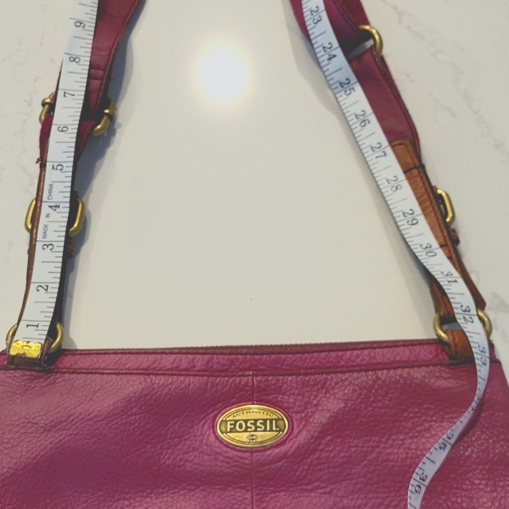 FOSSIL LEATHER CROSSBODY BAG - Picture 10 of 11